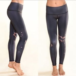 NWT Teeki Rebirth Bleached Bat Full Length Leggings